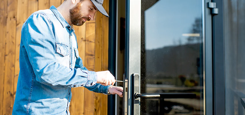 Frameless Glass Storefront Door Locks Replacement in Downey, CA